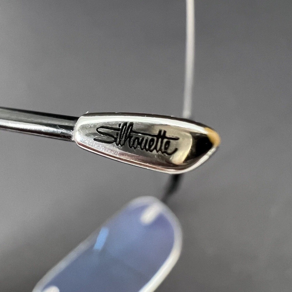 Silhouette Eyeglasses Rimless Frames Titanium Silver / Black - Picture 11 of 12